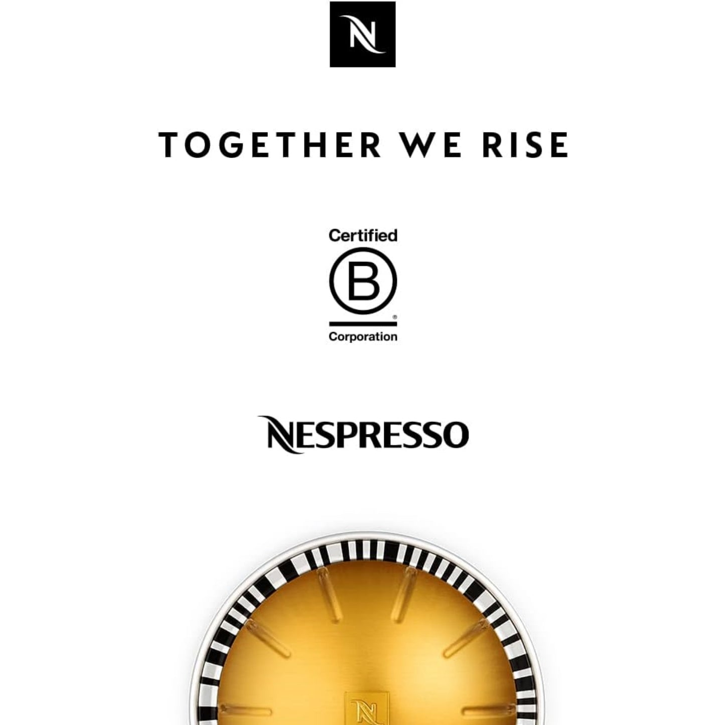 Nespresso Capsules Original Line,  Dark Roast Coffee,50 Count Coffee Pods