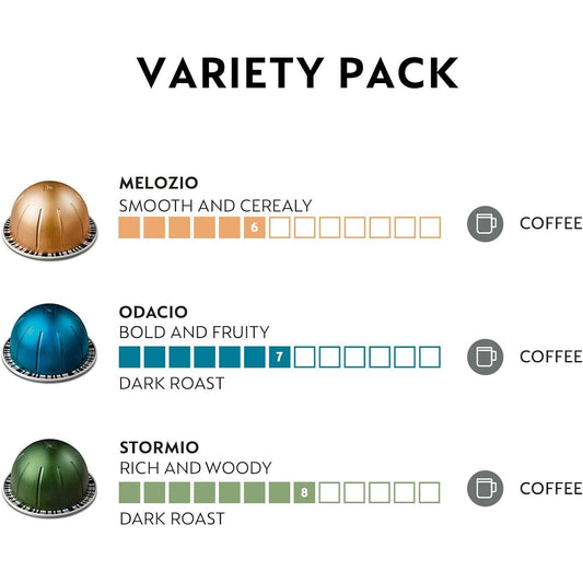 Nespresso Vertuo Pods | Medium Roast Coffee | 30 Count Total | 7.8oz Brew Size