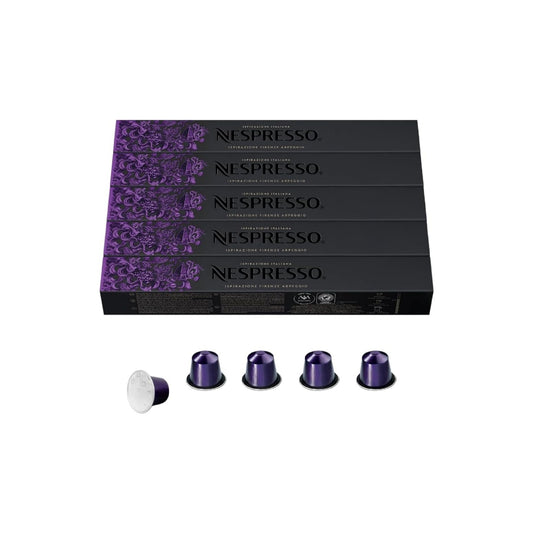 Nespresso Capsules Original Line,  Dark Roast Coffee,50 Count Coffee Pods