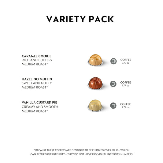 Nespresso Capsules VertuoLine,  Mild Roast Coffee, 40-Count Coffee Pods