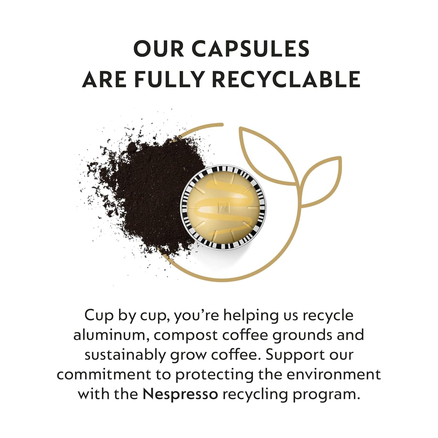 Nespresso Capsules VertuoLine,  Mild Roast Coffee, 40-Count Coffee Pods