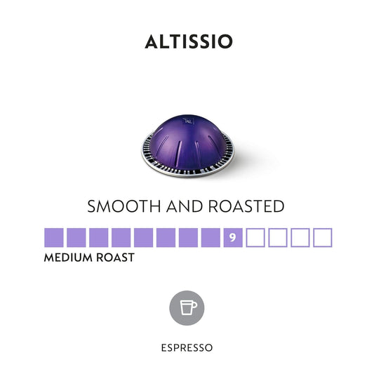 Nespresso Capsules Vertuo, Medium Roast Espresso Coffee, 50 Count Espresso Pods, Brews 1.35oz.