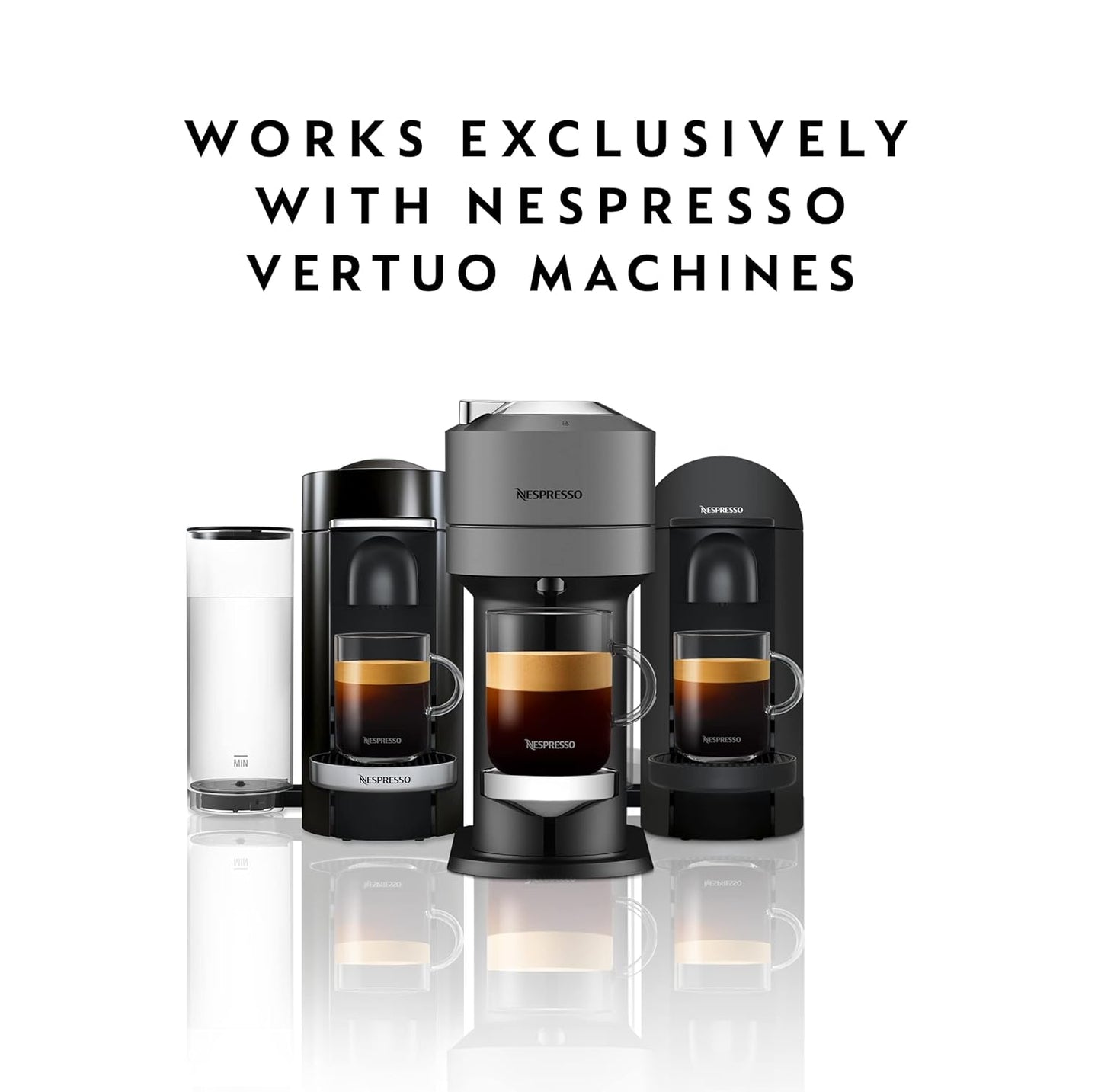 Nespresso Capsules Vertuo, Medium Roast Espresso Coffee, 50 Count Espresso Pods, Brews 1.35oz.